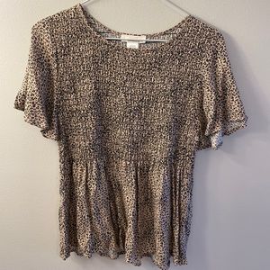 NWT cheetah top